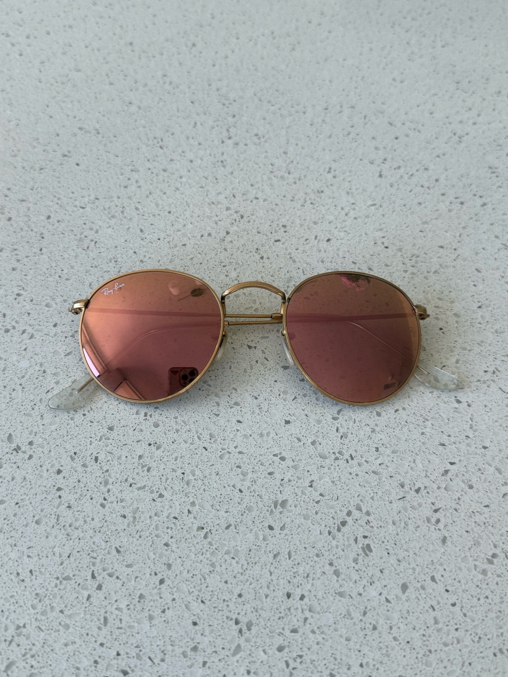 Ray Ban Round Flat Sunglasses